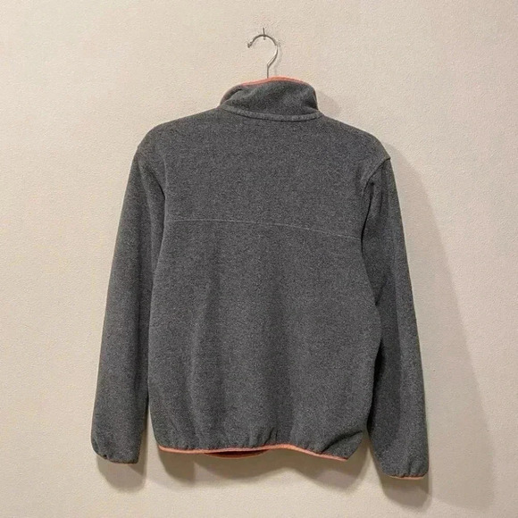 Patagonia Synchilla Snap T Grey/Peach Orange Fleece Size Small - Picture 5 of 10